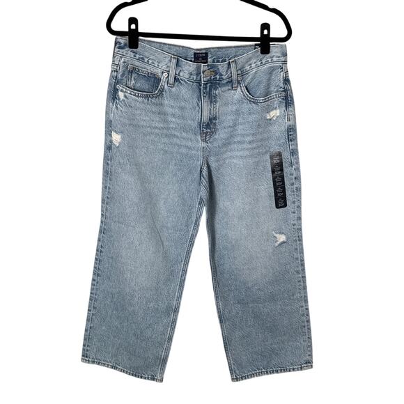NWT J. Crew 90s Vintage Baggy Jean in Light Wash Denim BX557 Size 30P - Picture 4 of 12